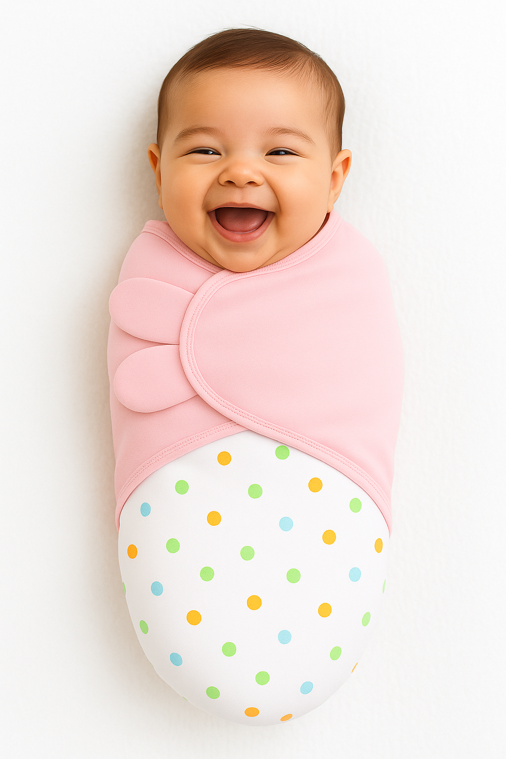 Adjustable Infant Swaddle for Newborns (5–10 lbs) – Pink