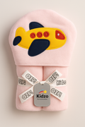 Baby Hooded Character Bath Towel – Soft & Absorbent (30x33 inches)