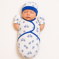 Baby Swaddle with Cap & Mittens Set – Interlock Cotton Newborn Wrap
