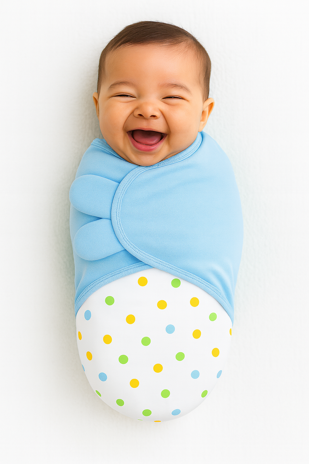 Adjustable Infant Swaddle for Newborns (5–10 lbs) – Blue