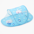 Foldable Baby Mosquito Net – Cartoon Bunny Design – Blue