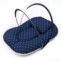 Mosquito Net Carry Nest – Dark Blue Polka Dot