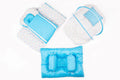 8 Pcs Newborn Baby Bedding & Carry Nest Set – Blue  Polka Dot