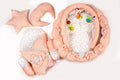 11 Pcs Newborn Baby Bedding & Carry Nest Set – Peach Classic Theme