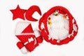11 Pcs Newborn Baby Bedding & Carry Nest Set – Red Polka Dot Theme