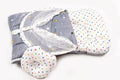Grey Star Print Baby Carry Nest with Mosquito Net (3-in-1 Set)