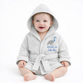 Baby Hooded Bathrobe – Grey (0-18 Months)
