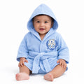 Baby Hooded Bathrobe – Blue (0-18 Months)