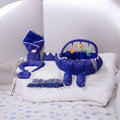 Polka Dot 11-Pc Baby Bedding Set | Infant Bedding Set With Carry Nest - Navy Blue.