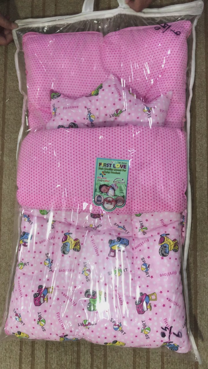 Pink New Born Baby Carry Nest | Sleeping bag - Wearable blanket | zero