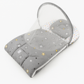 Baby Carry Nest with Pillow & Mosquito Net – Grey