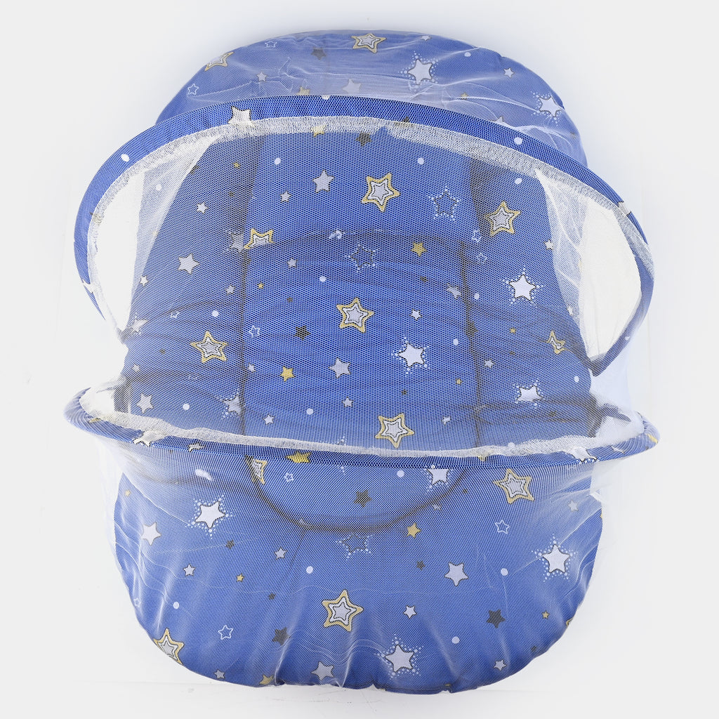 Baby Carry Nest with Pillow & Full Mosquito Net – Blue
